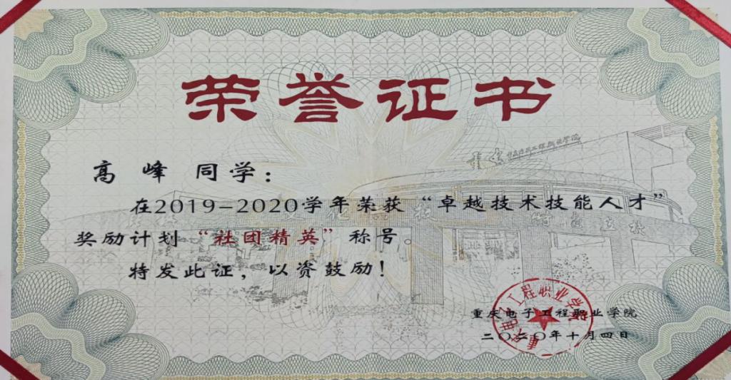 卓越人才-社团精英(高峰)